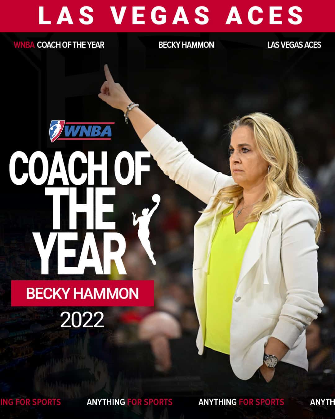 2022 coach of the year becky hammon | Anything for Sports | Las Vegas Sports