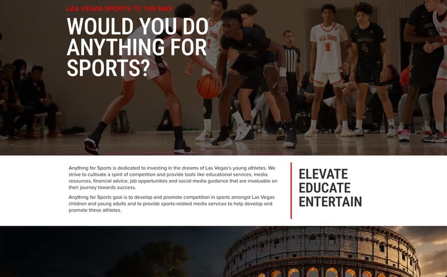afscover website | Anything for Sports | Las Vegas Sports